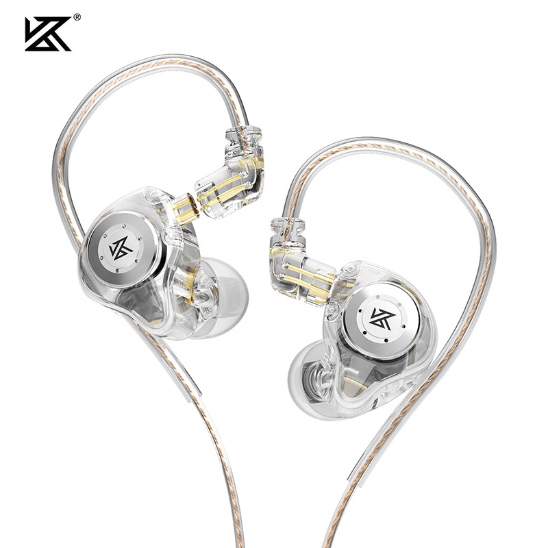 KZ Edx Pro Fones De Ouvido Intra-Auriculares Dinâmicos HiFi Dj Esportivos Com Cancelamento De Ruído Zstx Música Uso Diár
