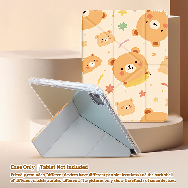 Capa Y-Fold Inteligente com Suporte para Apple Pencil para iPad Mini 6/7 & iPad 10.2 7a/8a/9a Geração, etc., Design