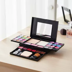 Kit De Paleta De Maquiagem Profissional , Conjunto De Presente Tudo-Em-Um Para Adolescentes Com Sombra De 24 Cores , Blu
