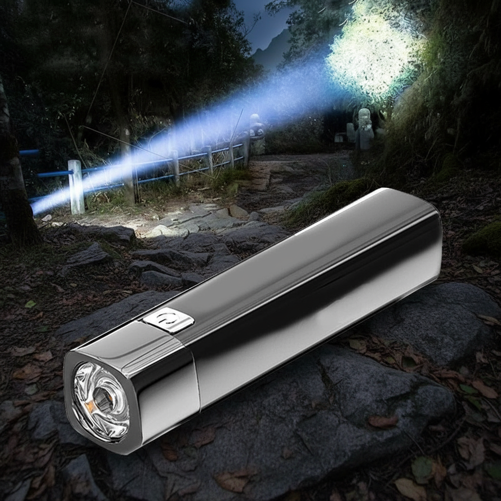 Ultra Bright G3 Lanterna Tática LED e Banco de Energia, 3 Modes, Mini Lâmpada Externa Recarregável via USB
