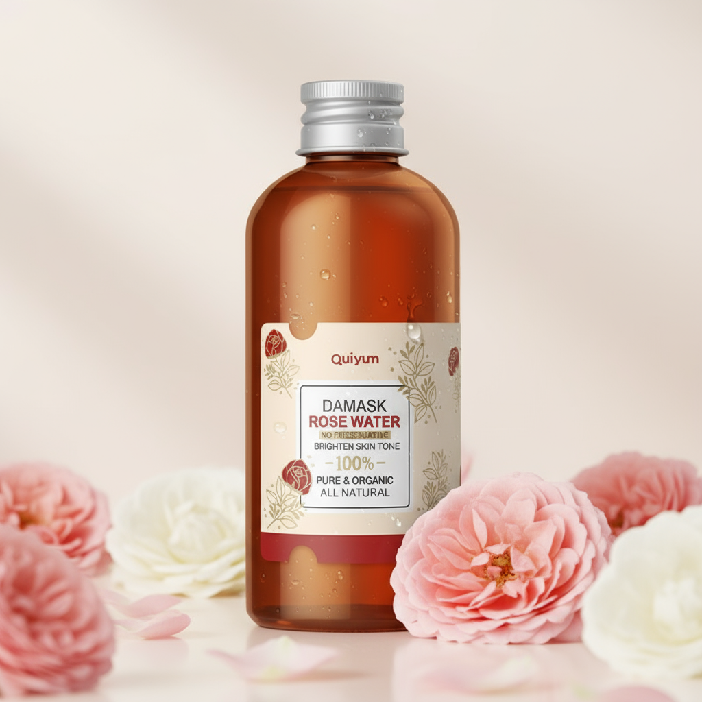 Água de Hidrosol de Rosa 3.52fl.oz Tônico Facial Hidratante com Hidrosol de Rosa Damask Clareia o Tom da Pele Facial de