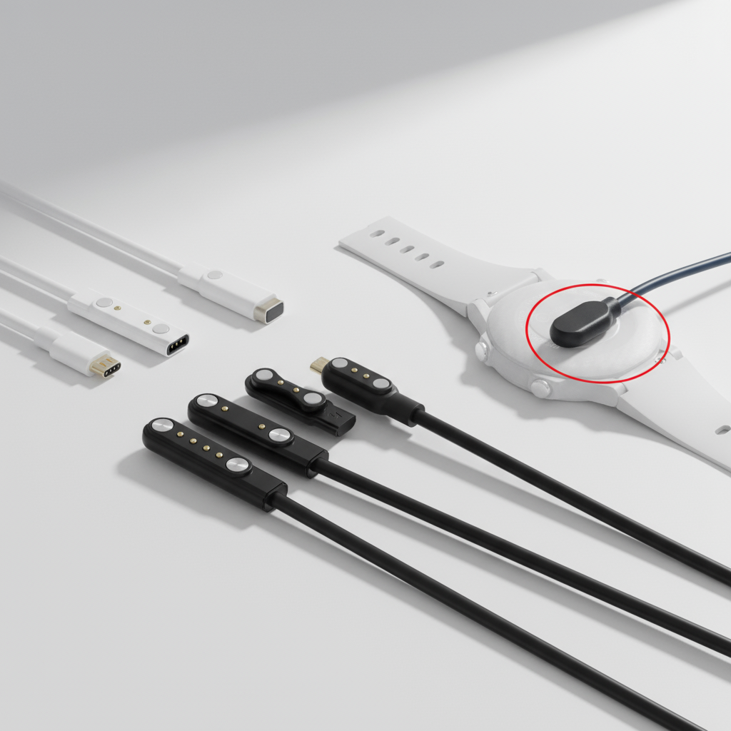 Cabo de carregamento USB magnético para smartwatch LS02 G9