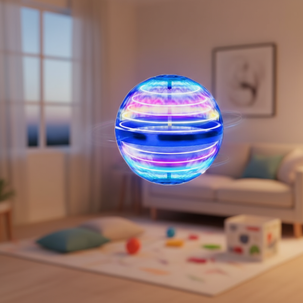 Bola Flutuante Mágica com Sensores Inteligentes - Esfera Mágica Rotativa, Brinquedo Magnético Flutuante de Alta