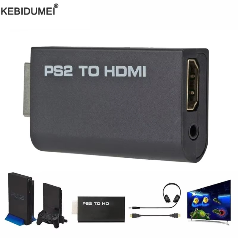 Adaptador PlayStation 2 para HDMI 1080P - Compatível com todos os modos de exibição do PS2 e PC