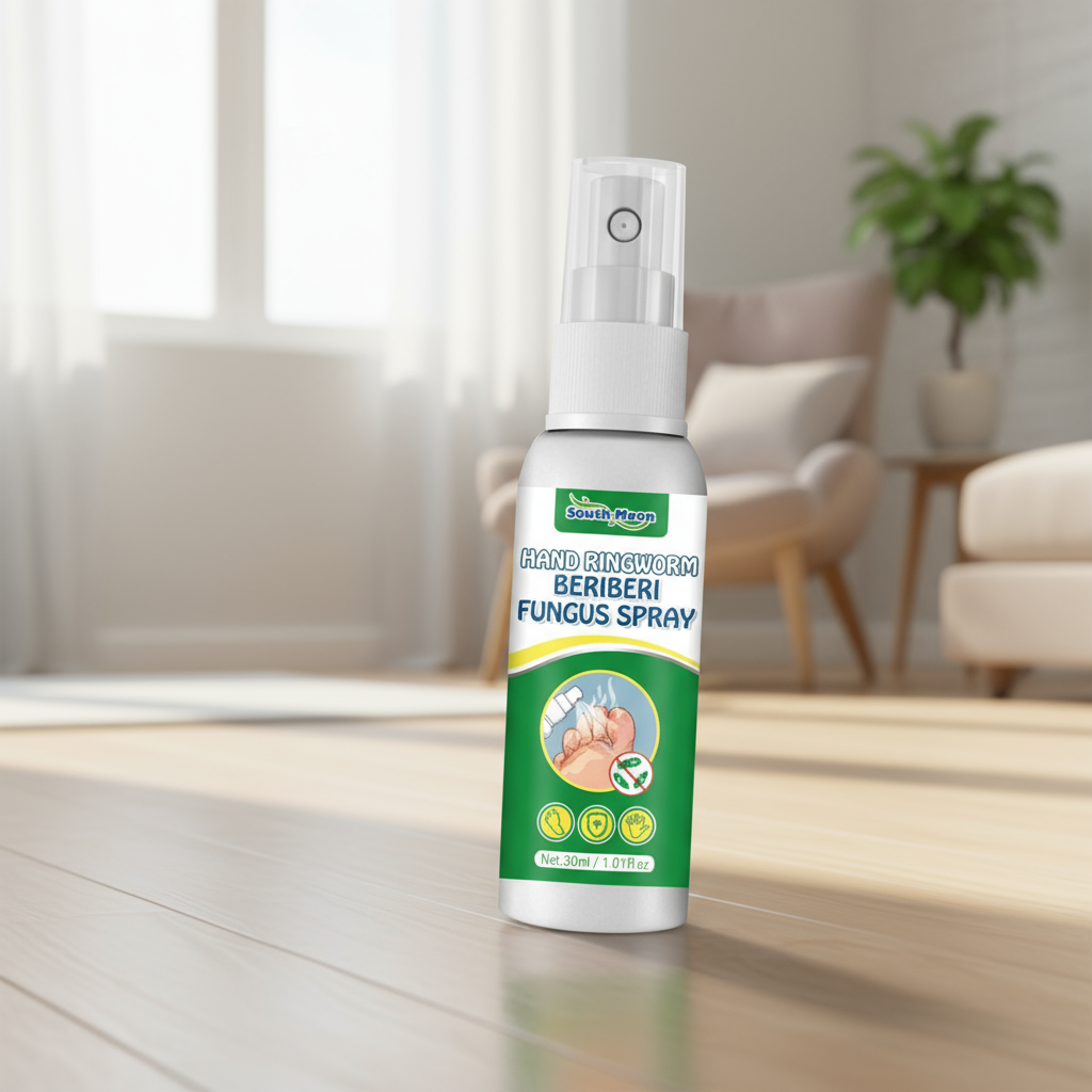 Spray de Reparação de Pés South Moon 30ml - Tratamento Antifúngico para Pé de Atleta, Alívio de Beriberi,