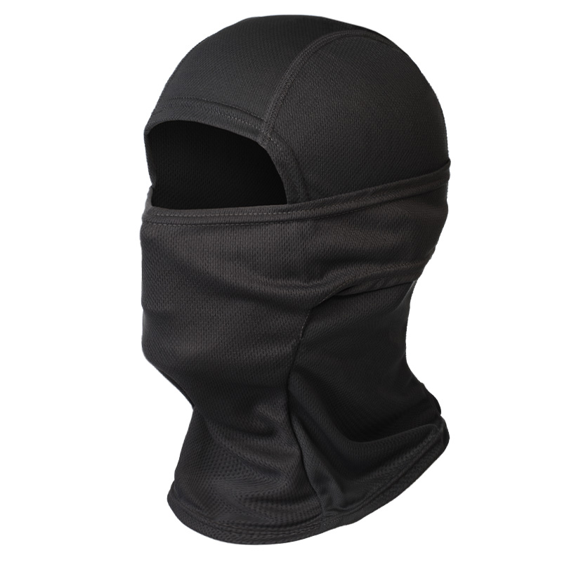 Máscara de Airsoft em Malha Respirável, Balaclava para Motocicleta, Máscara de Proteção Solar para o Rosto, Touca de