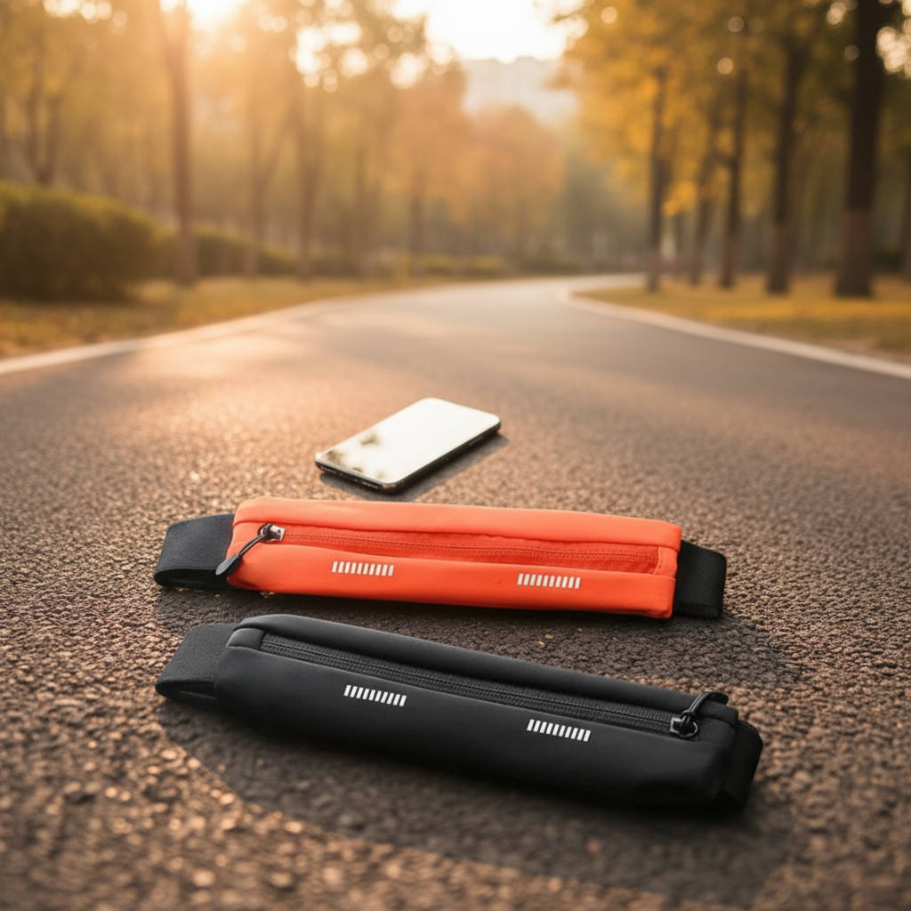 Pochete Feminina Impermeável para Corrida com Suporte para Celular e Faixa para Chave para Fitness e Corrida
