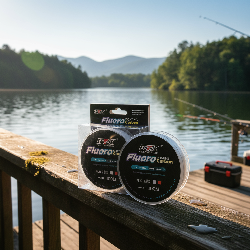 100M Fluorocarbon Revestimento Linha Monofilamento de Fibra de Carbono Afundante 4.136LB-34.32LB Pesca de Carpa