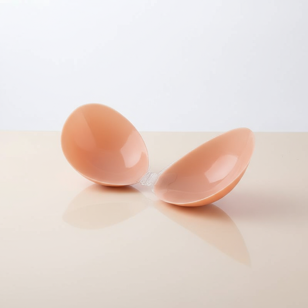 Sutiã Adesivo Push-Up sem Alças - Silicone, Autoadesivo, Design Invisível para Mulheres com Taças A-D