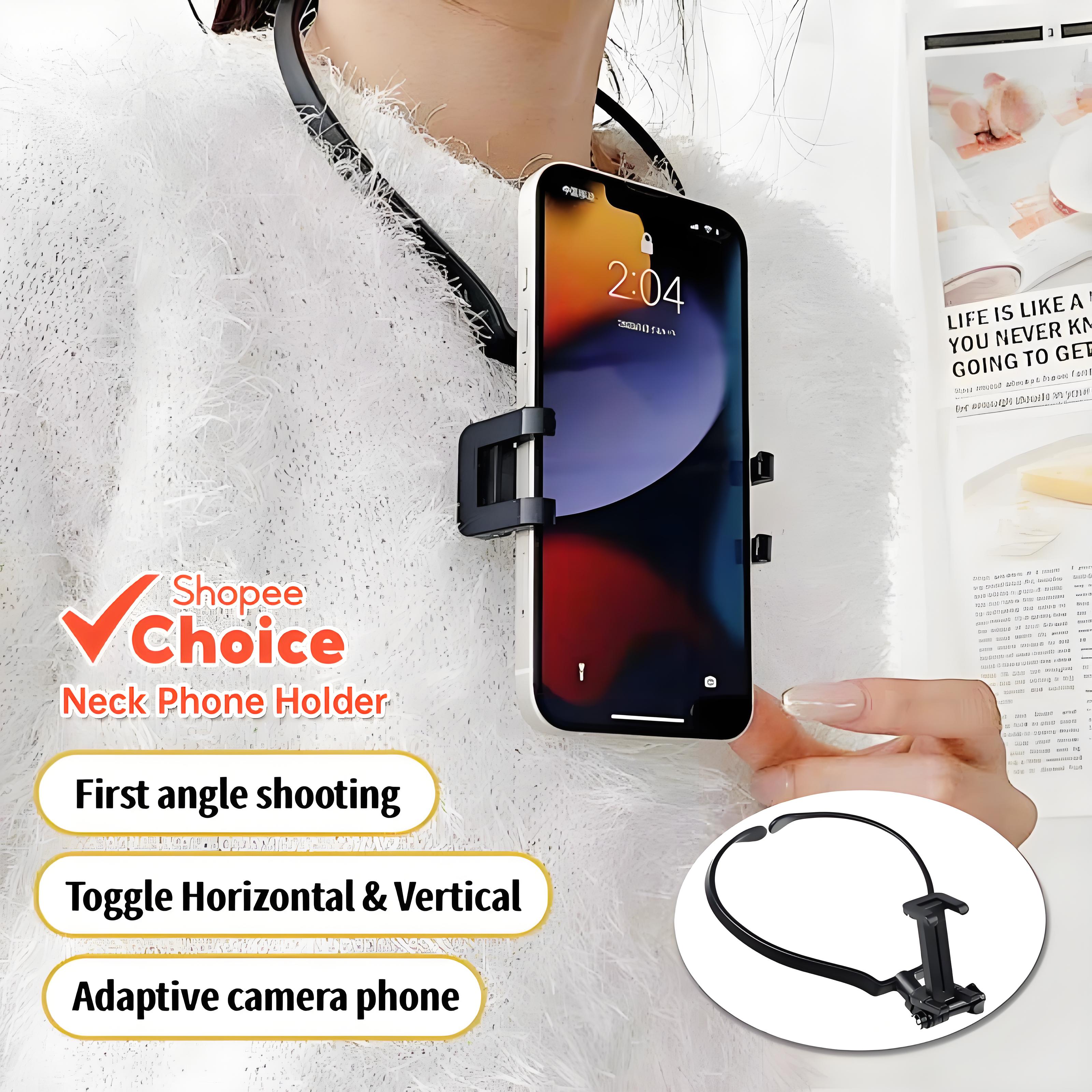 Mãos Livres Pescoço Suporte Do Telefone Wearable Pendurado Montagem Universal Para GoPro Action Grip