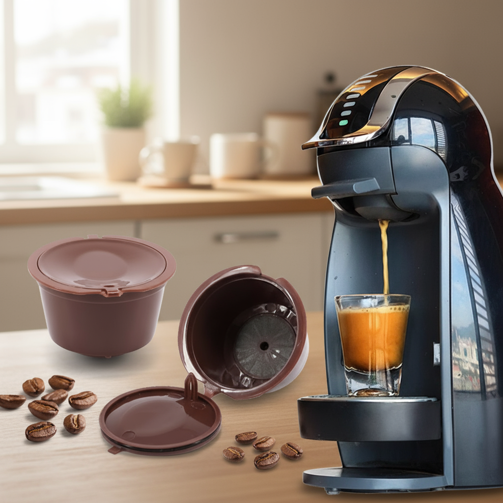  Filtro de café reutilizável e ecológico: reutilizável e ideal para fãs da Nescafe Dolce Gusto.