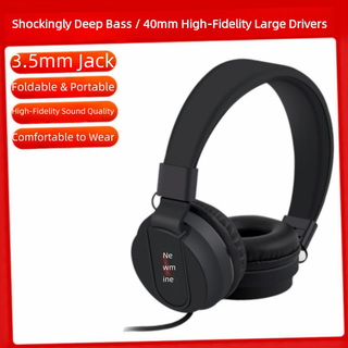 Fones de ouvido Newman T12, fone de ouvido com fio, fone para jogos, fones com cancelamento de ruído, headset, fones de
