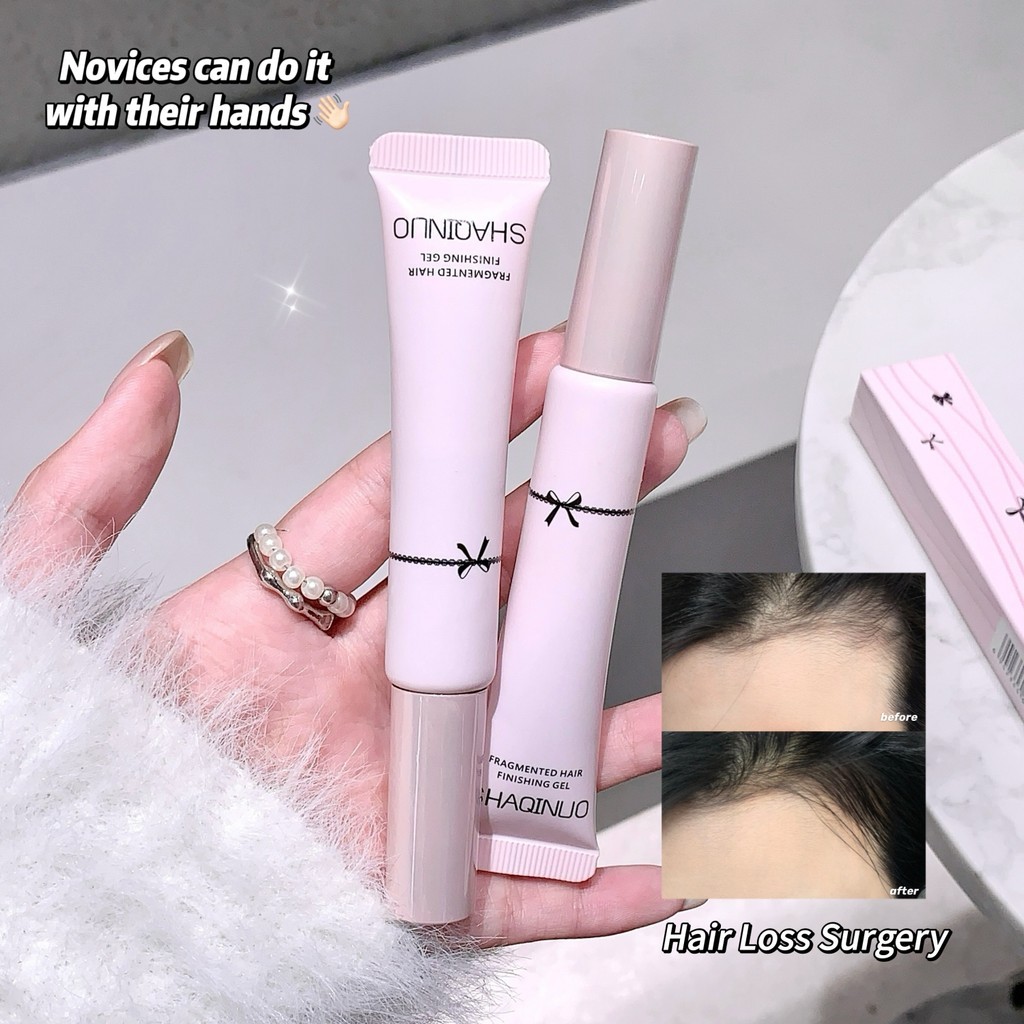 Novo SHAQINUO Hair Finishing Stick 25g Gel de cabelo transparente para mulheres, não oleoso, máscara para cabelo, tubo
