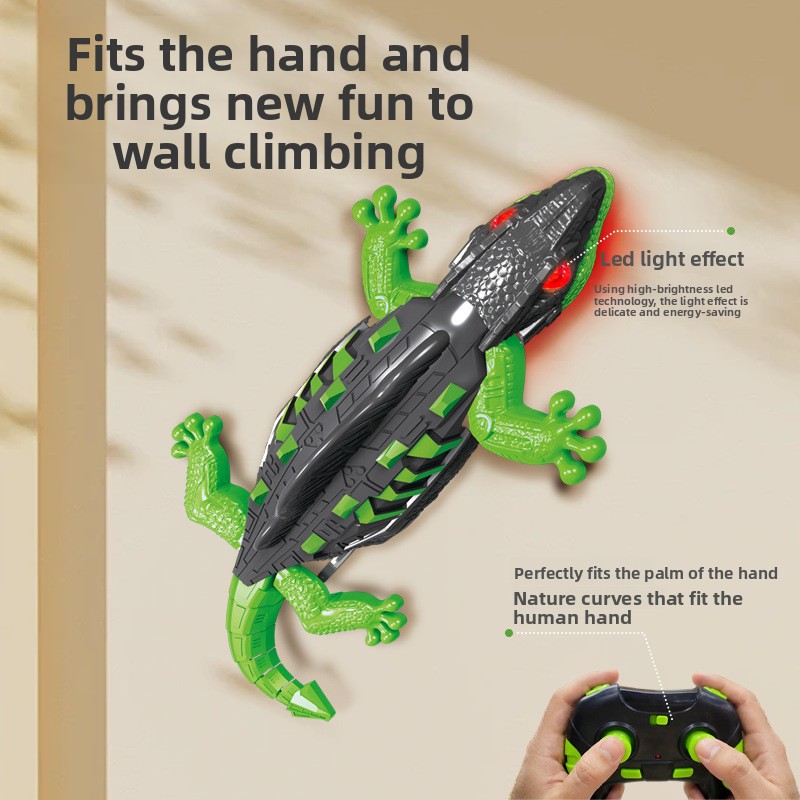 Carro RC de parede lagarto Gecko brinquedo realista de escalada veículo rastejante elétrico inteligente mais vendido