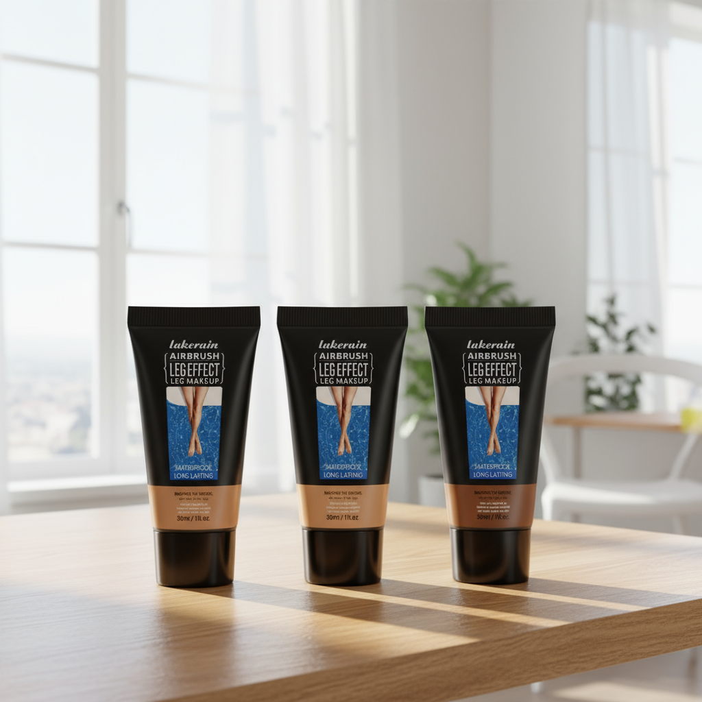 Lakerain Creme Corretivo para Pernas Maquiagem à Prova d'Água Bronzeamento Tom de Pele Uniforme