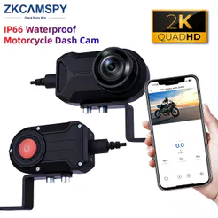 Câmera Externa à Prova D'água para Moto e Scooter Elétrica com Gravação em WiFi