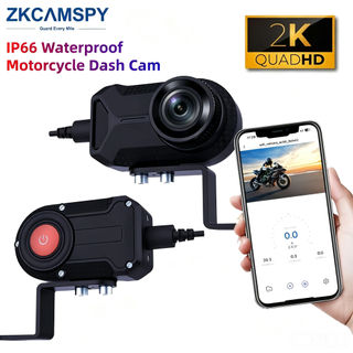 Câmera Externa à Prova D'água para Moto e Scooter Elétrica com Gravação em WiFi