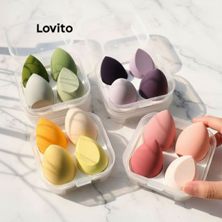 Lovito Beleza Conjunto Acessórios Maquiagem Feminino Irrita a Pele Macio e Confortável Fácil Colorir LBT01068\3 em Oferta na Shopee