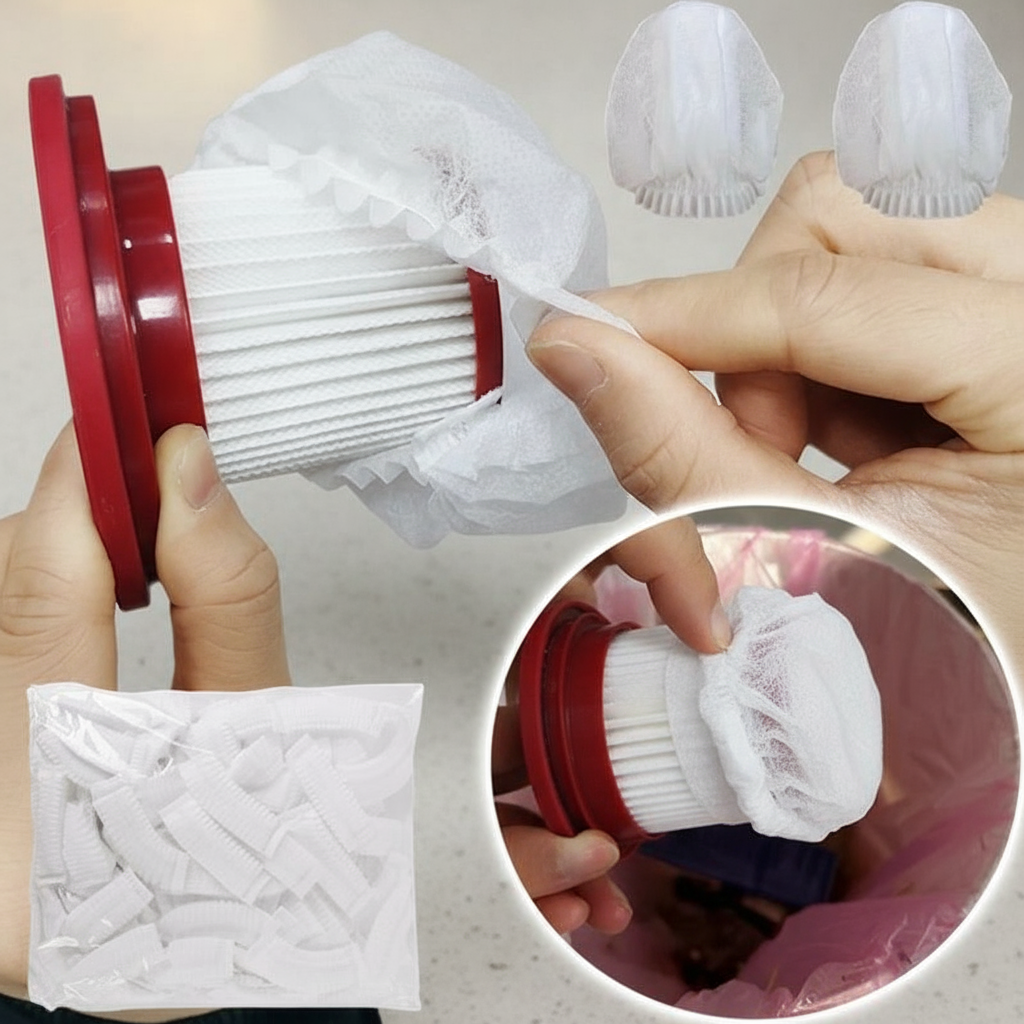 100PCS Sacos Descartáveis de Tecido Não Tecido para Filtros de Aspirador de Pó Portátil, Uso Doméstico