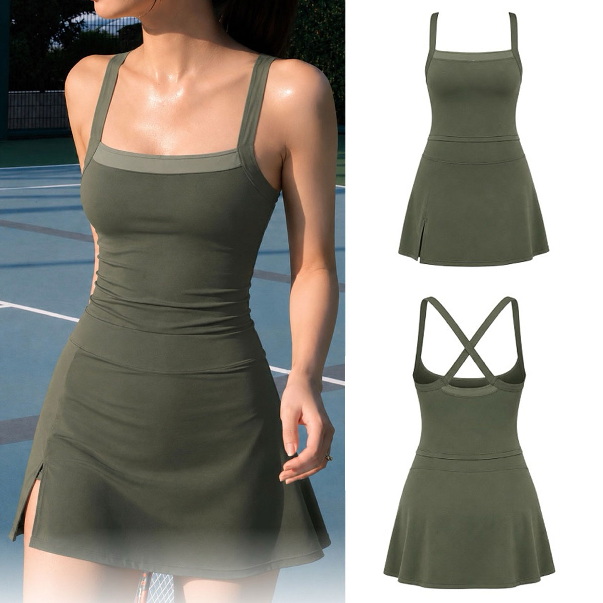 Conjunto de Yoga Feminino, Fato Esportivo para Academia, Leggings de Cintura Alta, Roupas de Ginástica