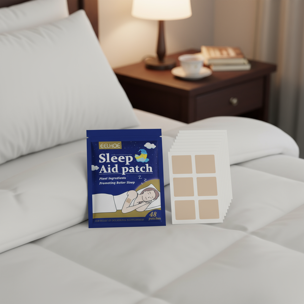 48 adesivos para dormir com lavanda, camomila, óleo de coco e jasmim – Suporte herbal para relaxamento profundo, alívio