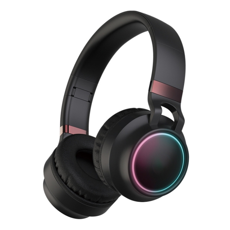 BD01 Fones De Ouvido Coloridos LED Bluetooth 5.0 Dobráveis Som Estéreo HiFi Sem Fio Com Microfone Suporte Para Cartão TF