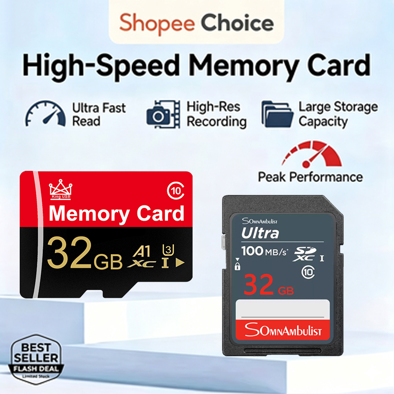 Cartão de memória SD Classe 10, 32 GB, específico para câmeras digitais SLR, à prova d’água, compatível com câmeras de