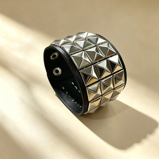 Pulseira Punk Para Homens Moda Rebite Casual Joias Diárias