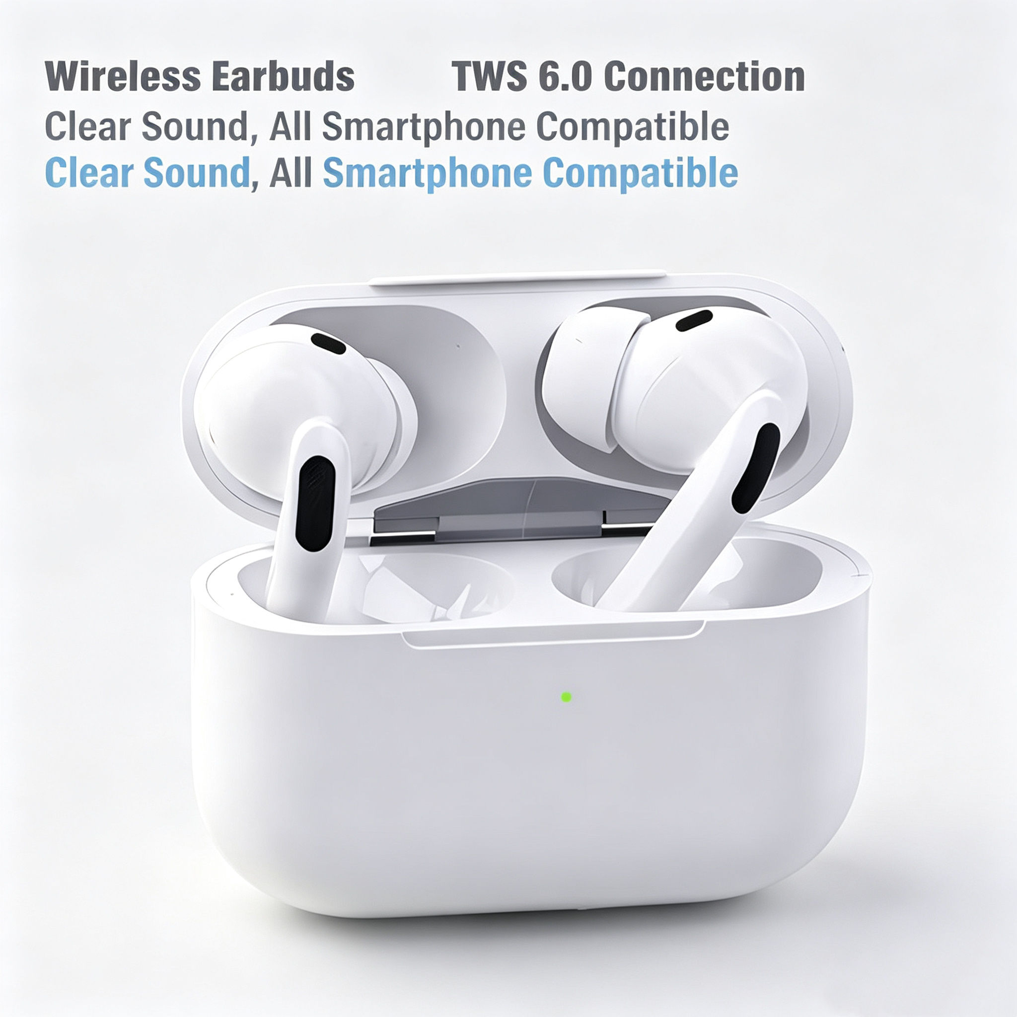 Fones De Ouvido Intra-Auriculares Sem Fio Bluetooth Poderoso Graves Pesados HiFi Som Estéreo HD ENC Cancelamento De Ruíd