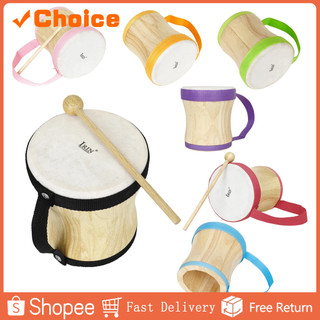 Instrumento Musical de Percussão IRIN - Bateria de Pele de Carneiro com Baquetas, Presentes Musicais Infantis