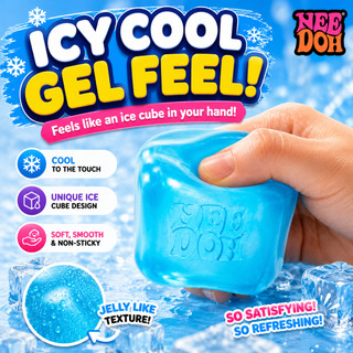 NeeDoh Nice Cube Squishy Fidget Toy, Brinquedo Sensorial Antiestresse de Subida Lenta par…