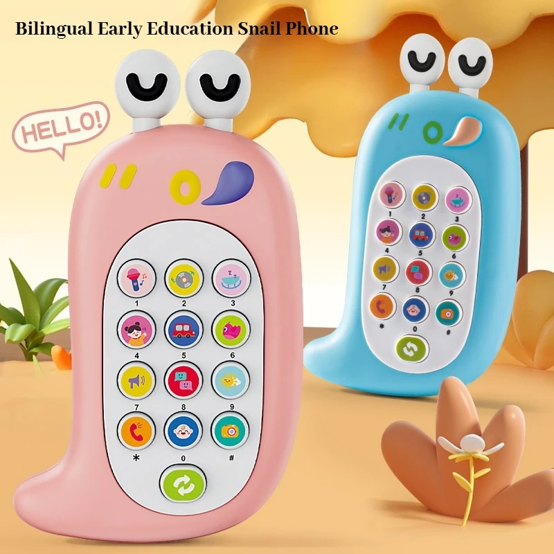 Brinquedo de Celular Musical para Bebê com Mordedor, Telefone de Som Educativo Infantil, Presente para Crianças
