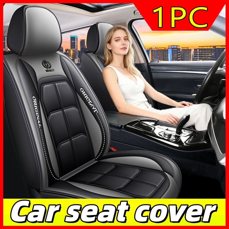 Capa de assento de carro universal de couro PU, conjunto completo, impermeável, protetor de assento de carro de luxo,