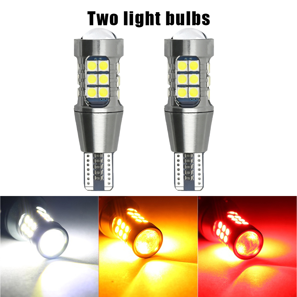 Lâmpada Led T15 3030 27smd Para Carro: Luz De Estacionamento, Luz De Ré, Sinal De Virada E Iluminação Da placa