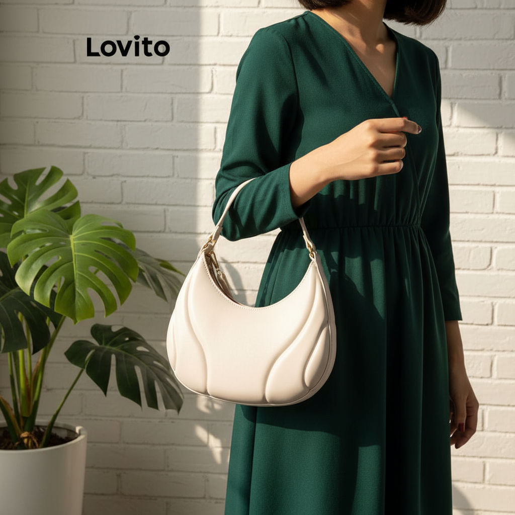 Lovito Bolsa De Ombro Pequena Casual Simples Básica LNA32087\6 em Oferta na Shopee