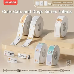 Rolo De Papel Térmico Multicolorido Com Etiqueta De Impressão D11 Compatível Impressora De Etiquetas Niimbot D11 D110