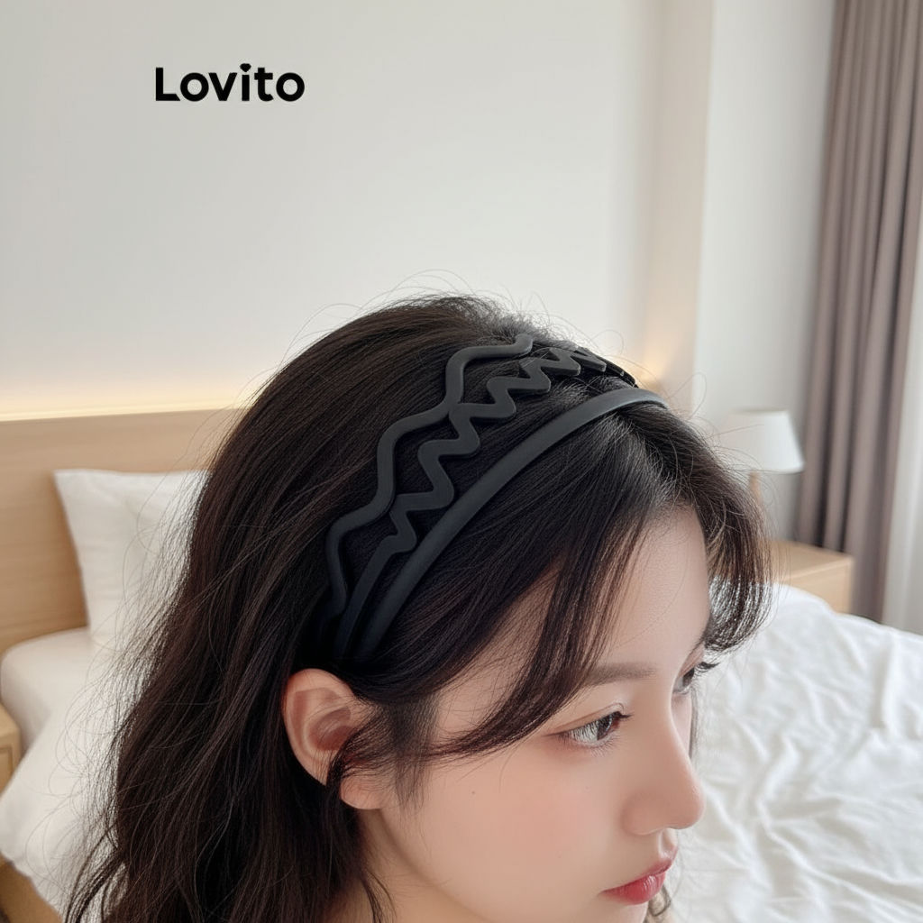 Lovito Tiara Casual Lisa Macaron Cor Versátil Simples Feminina LFA18624 em Oferta na Shopee