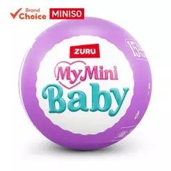 Ovo Surpresa Mini Bebê ZURU Meu Ovo Cego de Páscoa Caixa Roxa Com 15 Bonecos de Bolo Orgânico Acessórios de Boneca