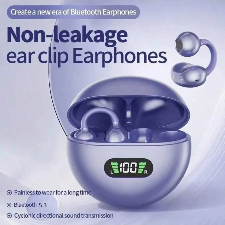 Q71 Fones De Ouvido Abertos Sem Fio Bluetooth ENC Com Clipe De Orelha De Baixa Latência Esportes Jogos Baixo HiFi Som Es