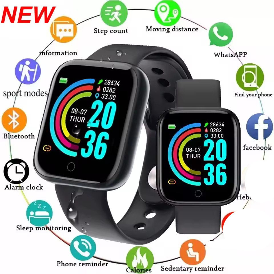 Relógio Inteligente Feminino À Prova D'água, Smartwatch Masculino, Relógio Eletrônico, Relógio Fitness Infantil para