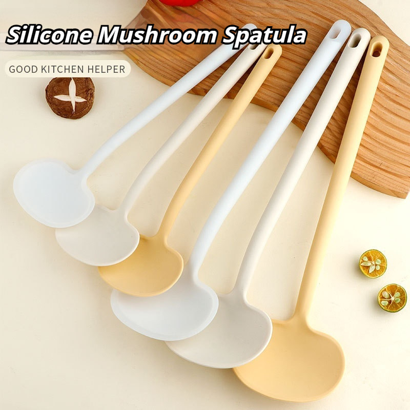 Espátula de Silicone de Grau Alimentício em Forma de Cogumelo, Utensílio de Cozinha Resistente ao Calor, Espátula para