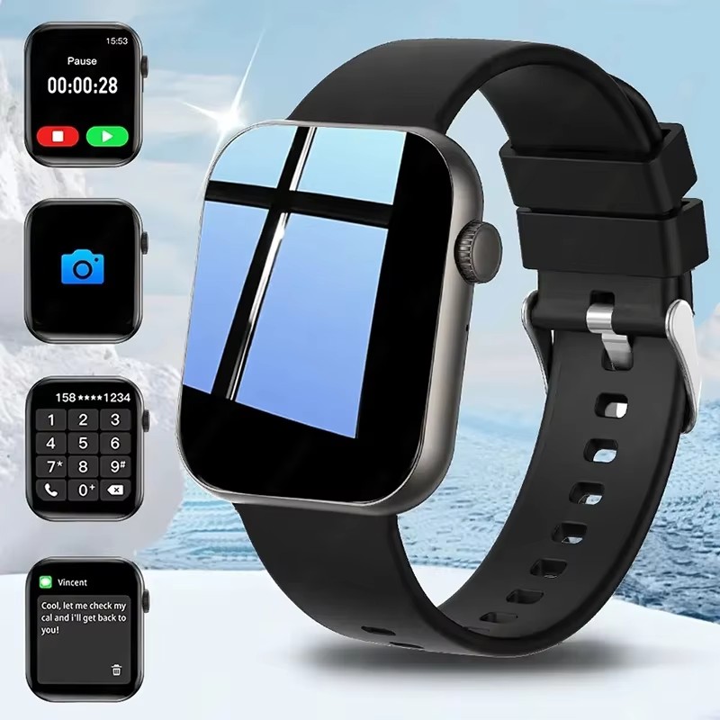 Novo Smartwatch Outdoor com Modos Esportivos, Monitor de Saúde, Chamada BT, À Prova D'Água, para Homens e Mulheres,