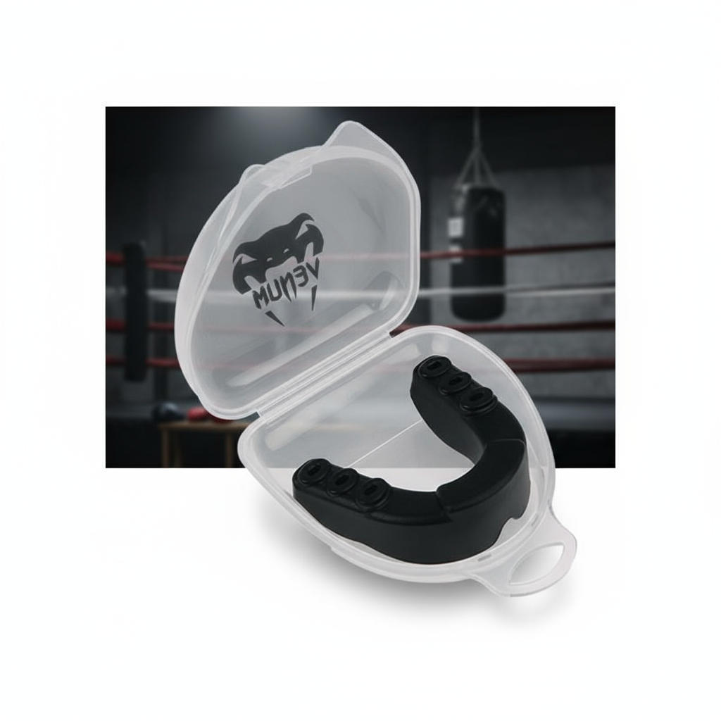 1 Protetor Bucal Esportivo, para Basquete, Rúgbi, Boxe, Karaté - Dispositivo Durável de Proteção Dentária para Adultos