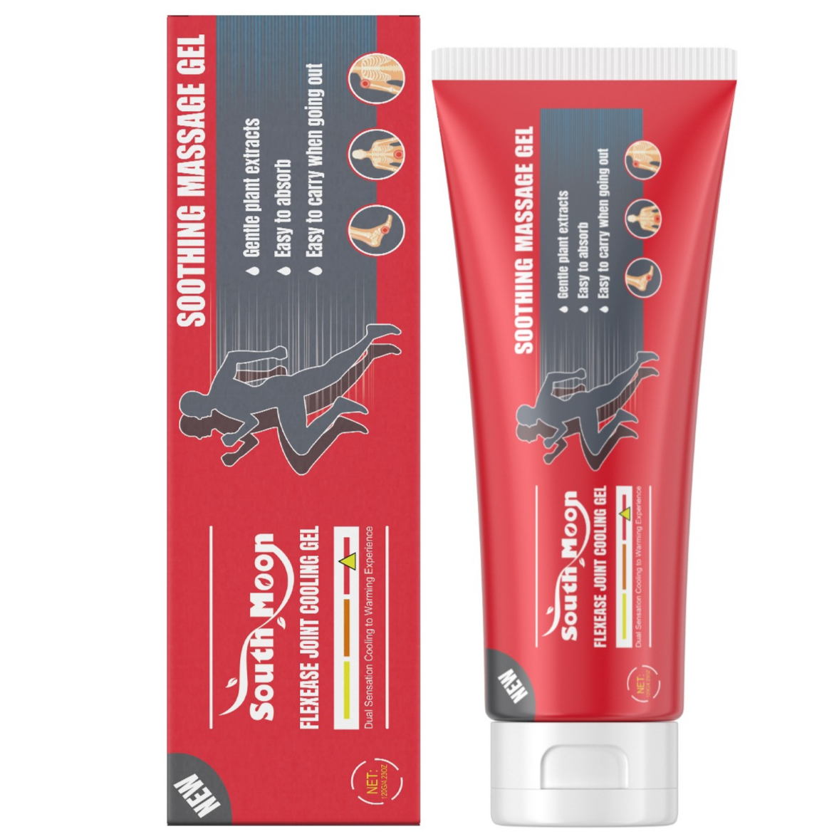 Gel Articulação Lua Sul, Creme de Massagem Suavizante para Músculos, Creme Muscular Rápido para o Corpo 120g