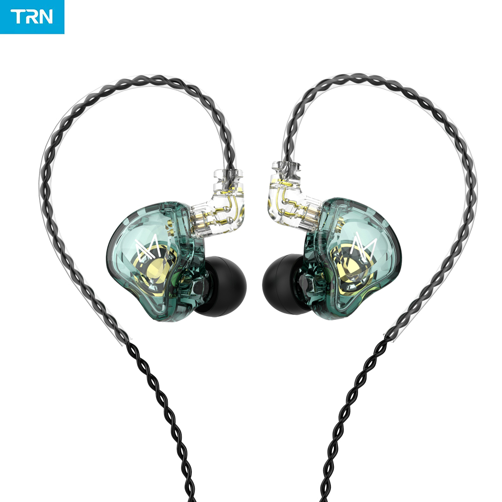 TRN MT1 HIFI Fones de Ouvido Intra-Auriculares DJ Fone de Ouvido Fones de Ouvido Dinâmico Esporte Cancelamento de Ruído