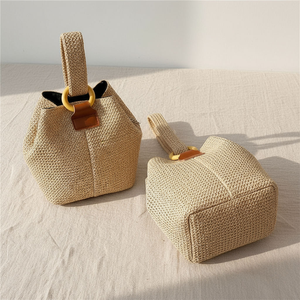 Lovito Elegante Textura Lisa Commute Simples Bolsa Balde Pequena Bolsa de ombro para Mulheres LFA52359\6