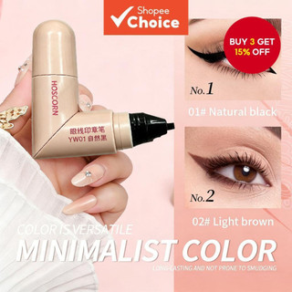 Hoscorn Eyeliner Stamp Pen-Selo De Cabeça Dupla Delineador À Prova D'água De Secagem Rápi…
