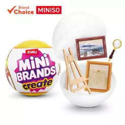 ZURU Mini Brands Crie Obras-Primas Série 1 Cápsula, Embalagem Surpresa DIY com Resina para Brincar, Mini Colecionáveis
