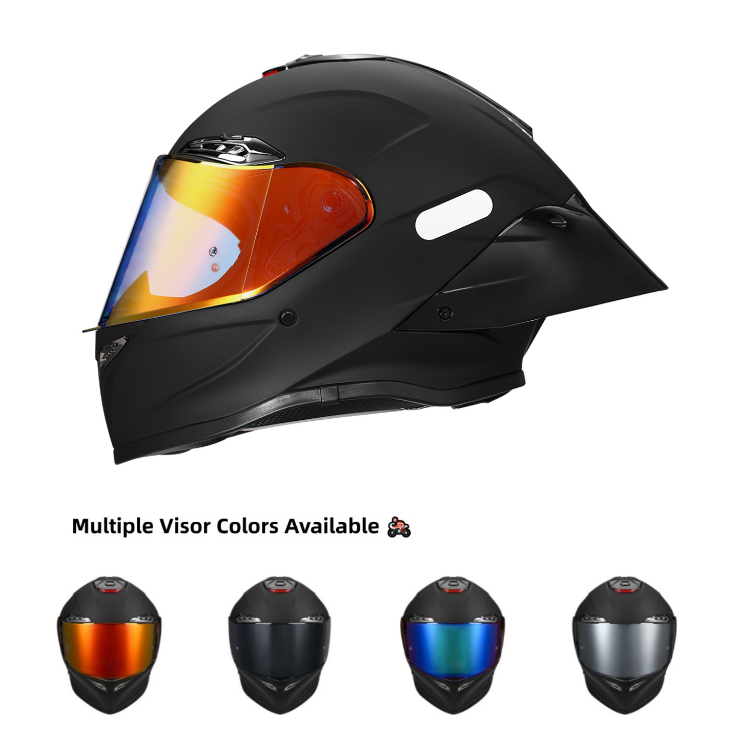 Capacete Integral NBTK Com Acabamento Preto Fosco DOT ECE Aprovado Leve ABS Arnês De Segurança