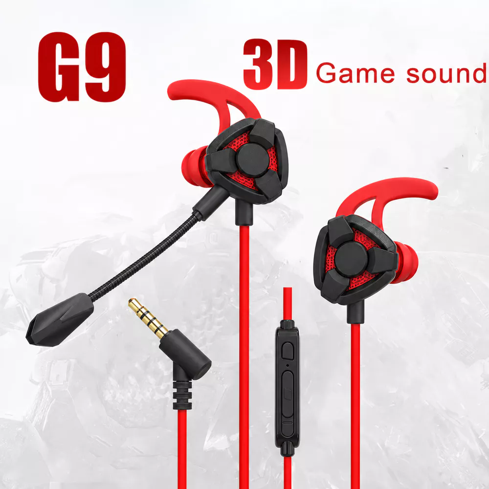 Fones De Ouvido G9 Gamer Com Fio Jack De 3.5 Mm Microfone 3D Estéreo Telefone PC Laptop Intra-Auriculares Para Jogos Mús